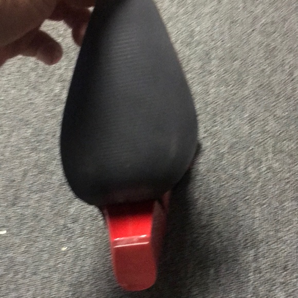 Red paten leather cowboy bootie - Picture 5 of 5